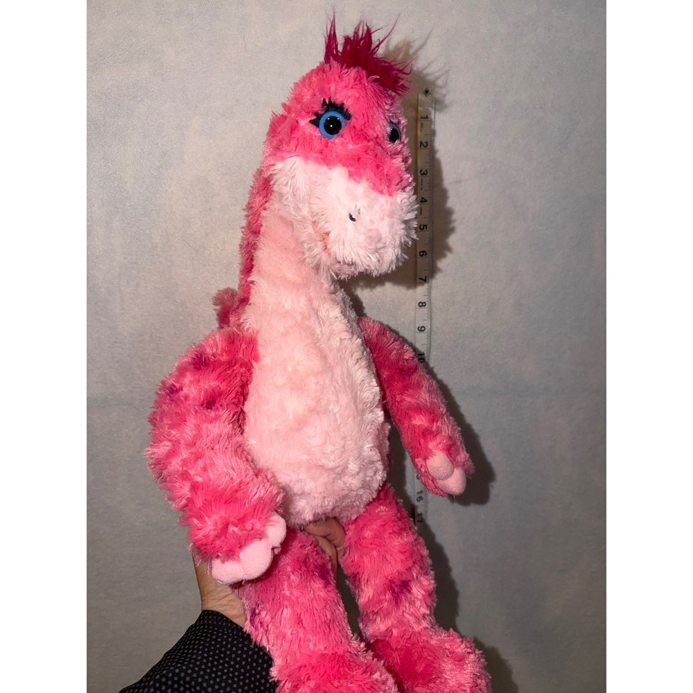 Build a Bear Workshop Pink‎ Dinosaur Plush Stuffed Animal Toy Sparkle Sparkles